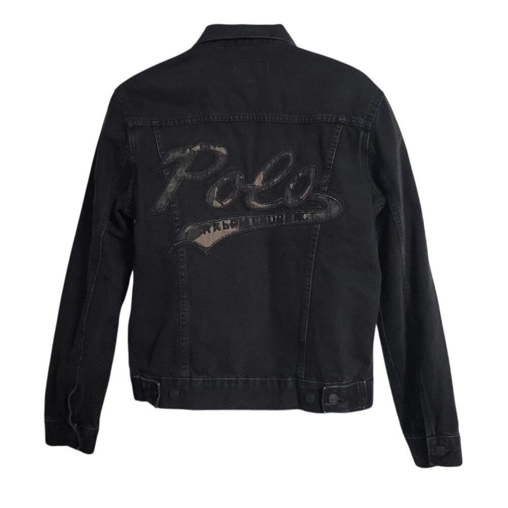 NWT Ralph‎ Lauren Denim & Supply, Black with Camo  Jean Jacket size Small
